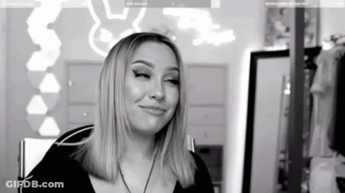 Black And White Woman Making Funny Face GIF