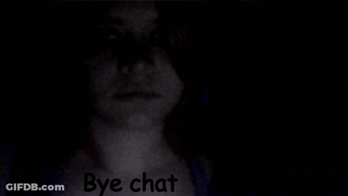 Black And White Woman Saying Bye Chat GIF