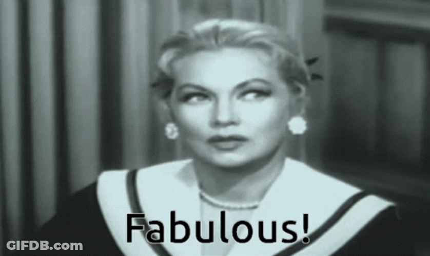 Black And White Woman Saying Fabulous GIF