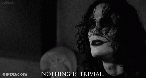 Black And White Woman Saying Nothing Is Trivial GIF