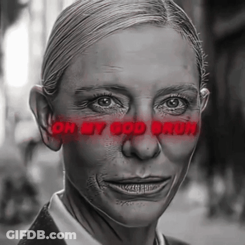 Black And White Woman Saying Oh My God Bruh GIF