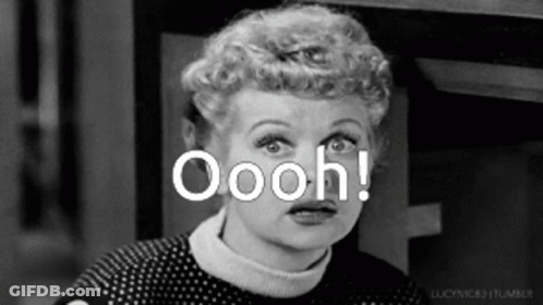 Black And White Woman Saying Oooh GIF