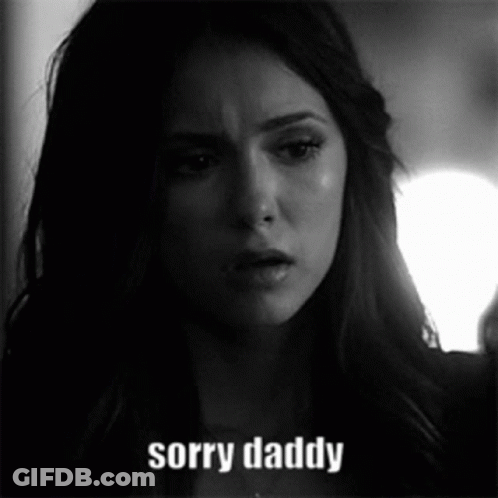 Black And White Woman Saying Sorry Daddy GIF