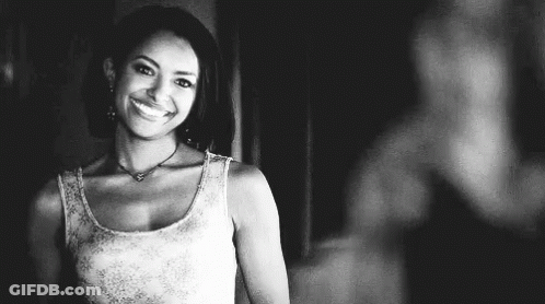 Black And White Woman Smiling GIF