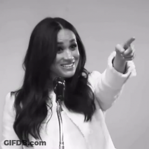 Black And White Woman Speaking Into Microphone GIF