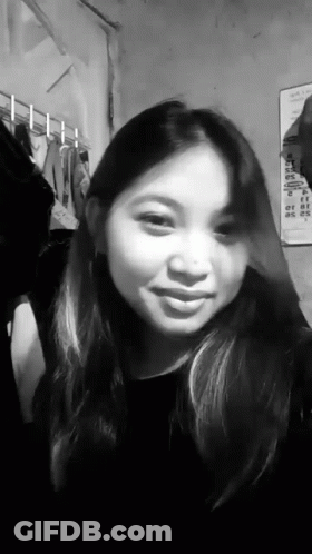 Black And White Woman Taking Selfie GIF
