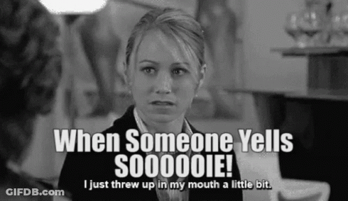 Black And White Woman When Someone Yells Soooie GIF