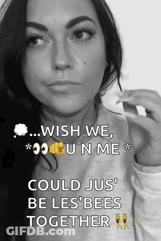 Black And White Woman Wish We Could Jus Be Les Bees Together GIF