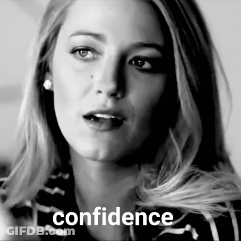 Black And White Woman With Confidence GIF