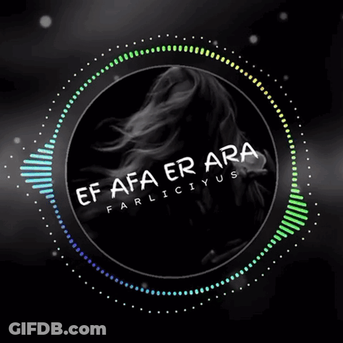 Black And White Woman With Ef Afa Er Ara GIF