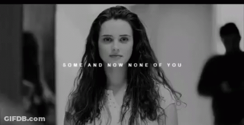 Black And White Woman With Long Hair Saying Some And Now None Of You GIF