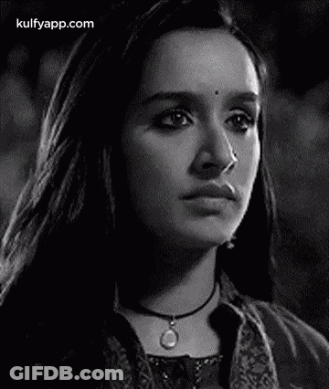 Black And White Woman With Necklace And Nose Ring GIF
