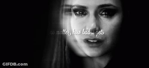 Black And White Woman With Quote GIF