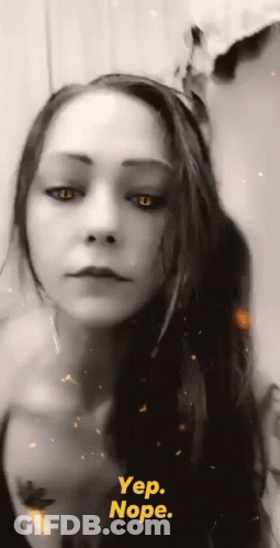 Black And White Woman Yep Nope GIF