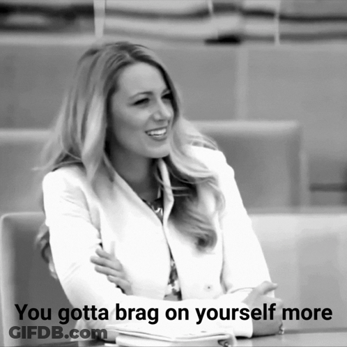Black And White Woman You Gotta Brag On Yourself More GIF