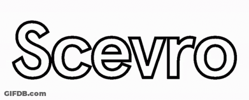Black And White Word Scevro GIF