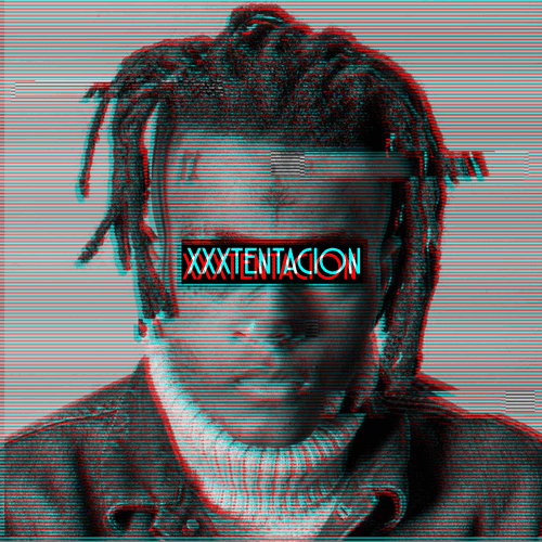 Black And White Xxxtentacion Glitching GIF