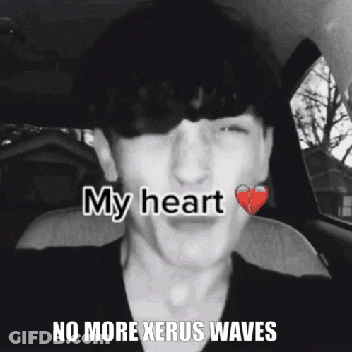 Black And White Young Man Broken Heart My Heart No More Xerus Waves GIF