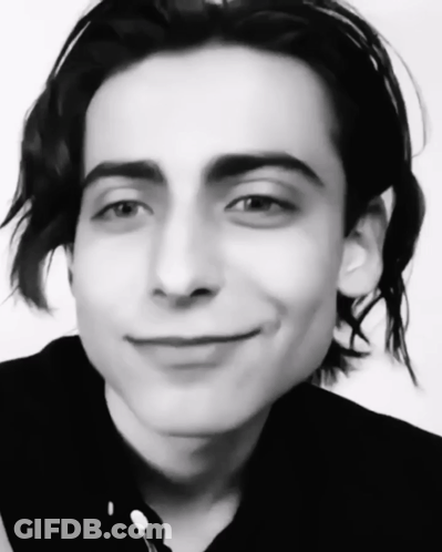 Black And White Young Man Smiling GIF