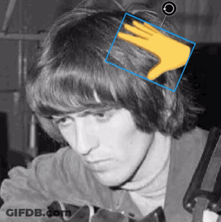 Black And White Young Man With Hand On Head GIF