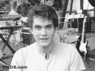 Black And White Young Man With Microphone GIF