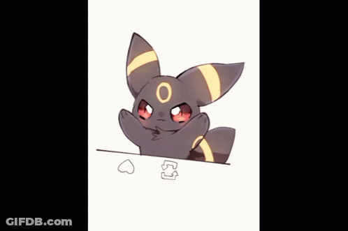 Black Animal With Yellow Ear Stripe GIF