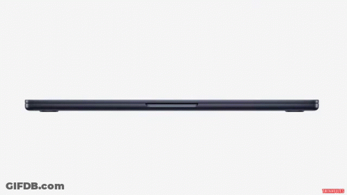 Black Apple Laptop Back GIF