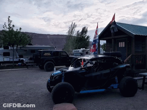 Black ATV With Can-Am On Front GIF