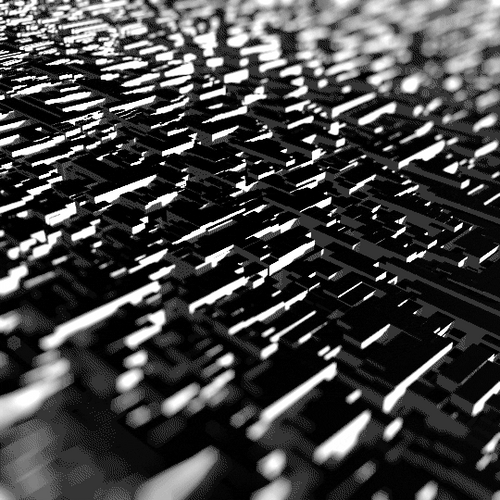 Black Background 3D Loop GIF