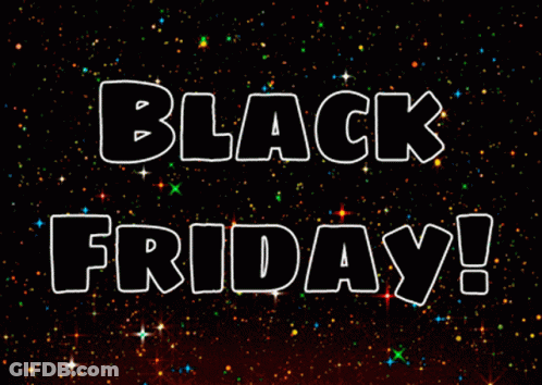 Black Background Black Friday GIF