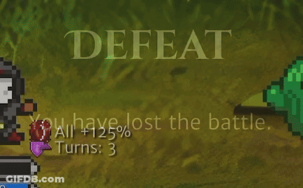Black Background Defeat You Have Lost The Battle GIF