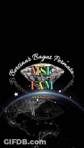 Black Background Diamond Bersinar Bagar Permata GIF