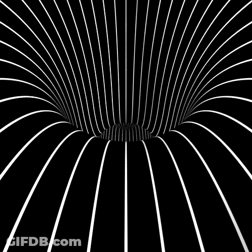 Black Background Endless Tunnel GIF