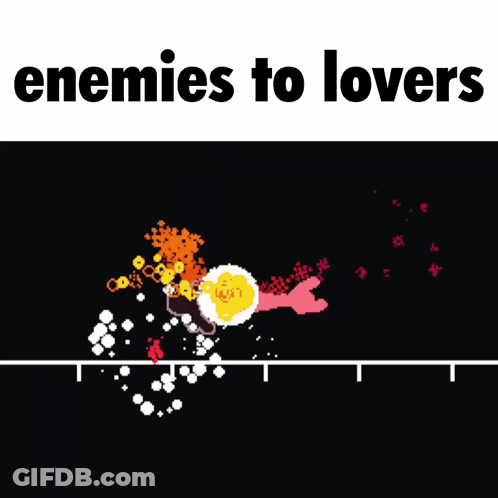 Black Background Enemies To Lovers GIF
