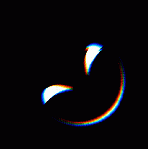 Black Background Evil Smile Glitch GIF
