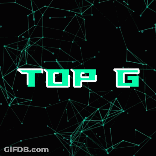 Black Background Green Lines Top G GIF