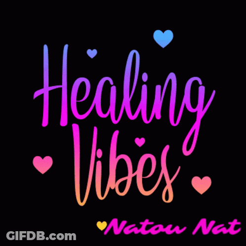Black Background Healing Vibes GIF