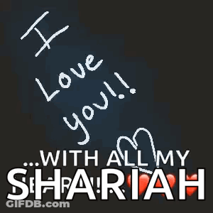 Black Background I Love You GIF
