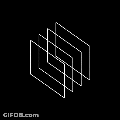 Black Background Line Animation GIF
