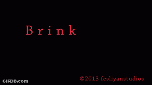 Black Background Red Text Brink 2013 Fesliyanstudios GIF