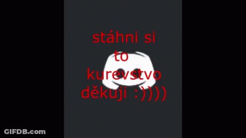 Black Background Red Text Stahni Si To Kurestvo Dekuji GIF