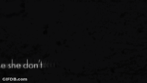 Black Background Saying Cause She Don't Love Me Anymore GIF