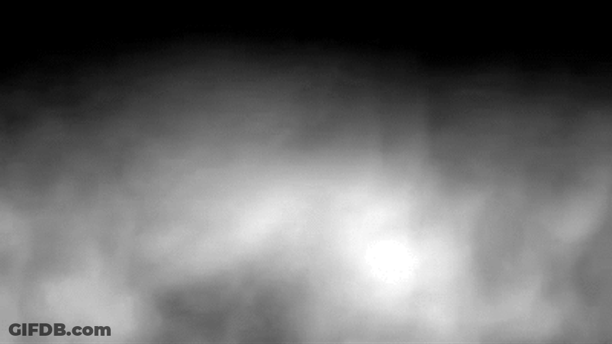 Black Background Smoking Cloud GIF