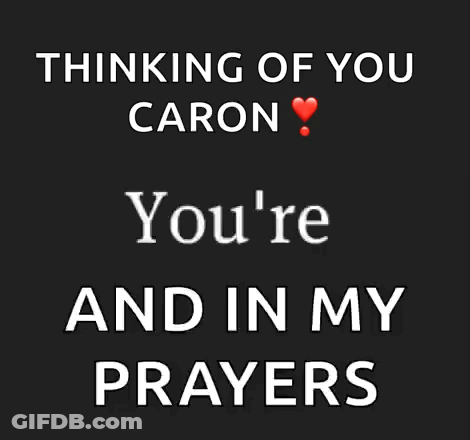 Black Background Thinking Of You Caron Mind And In My Prayers GIF