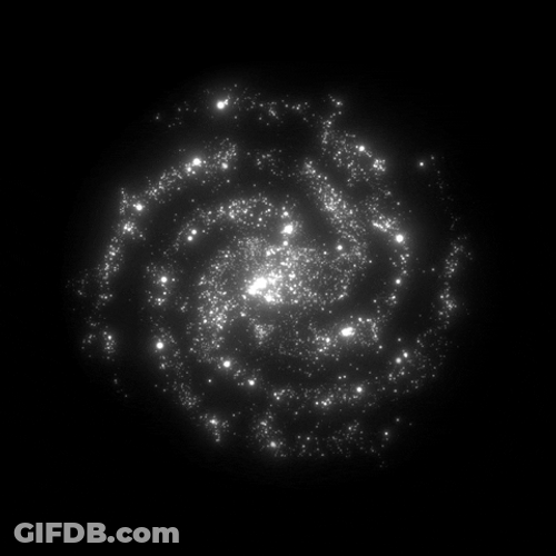 Black Background Universe Galaxy GIF