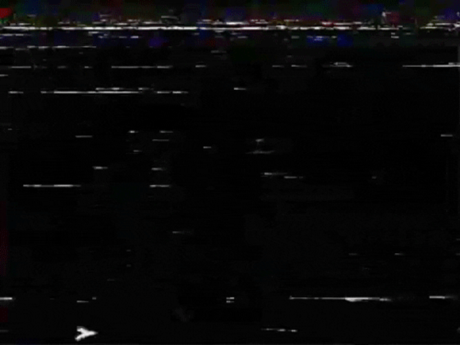 Black Background VHS Film Tuning GIF