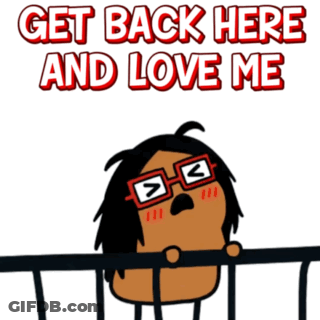 Black Background With Cause She Don't Love Me Anymore GIF