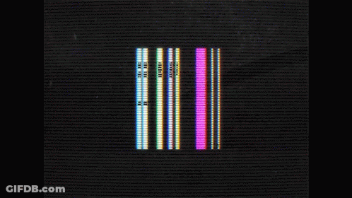 Black Background With Colored Stripes GIF