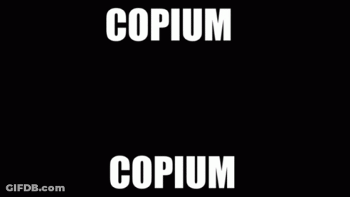 Black Background With Copium Copium GIF