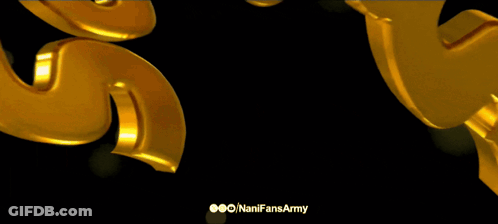 Black Background With Gold Letters Saying Nanifansarmy GIF